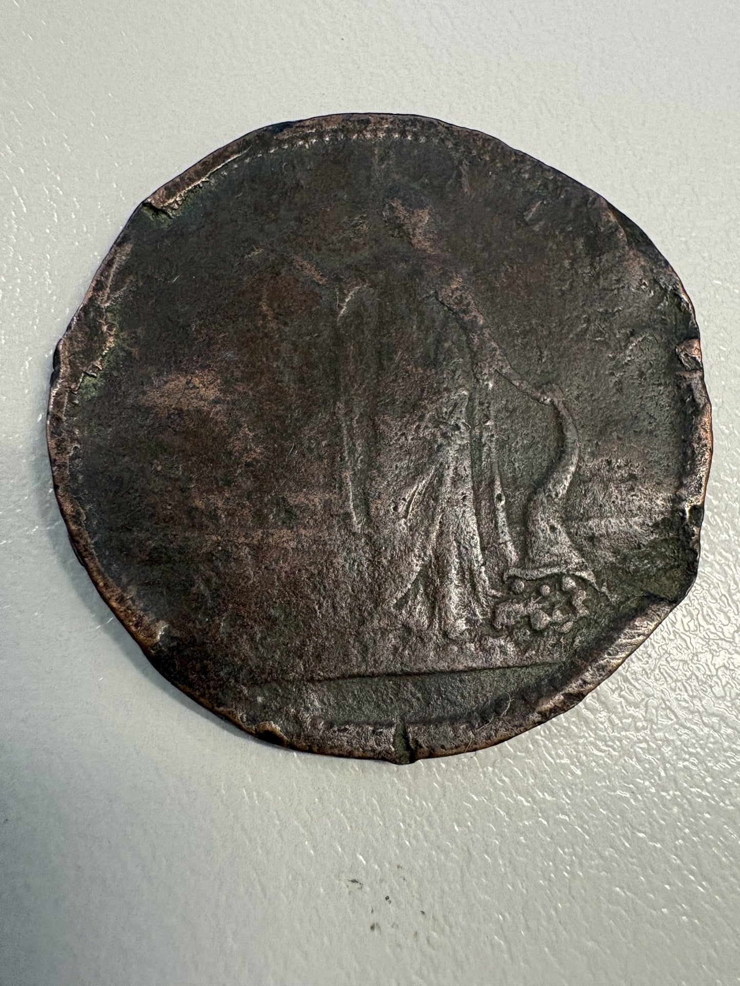 Circa 1857 Trade Token - R Parker Ironmonger Geelong Victoria