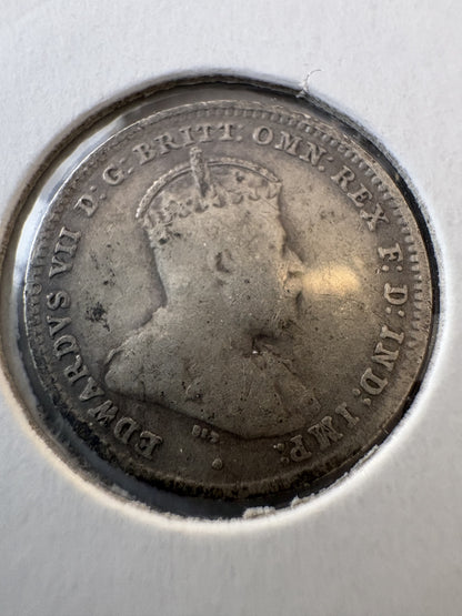 1910 Australia King George V Threepence Silver Coin KM# 18