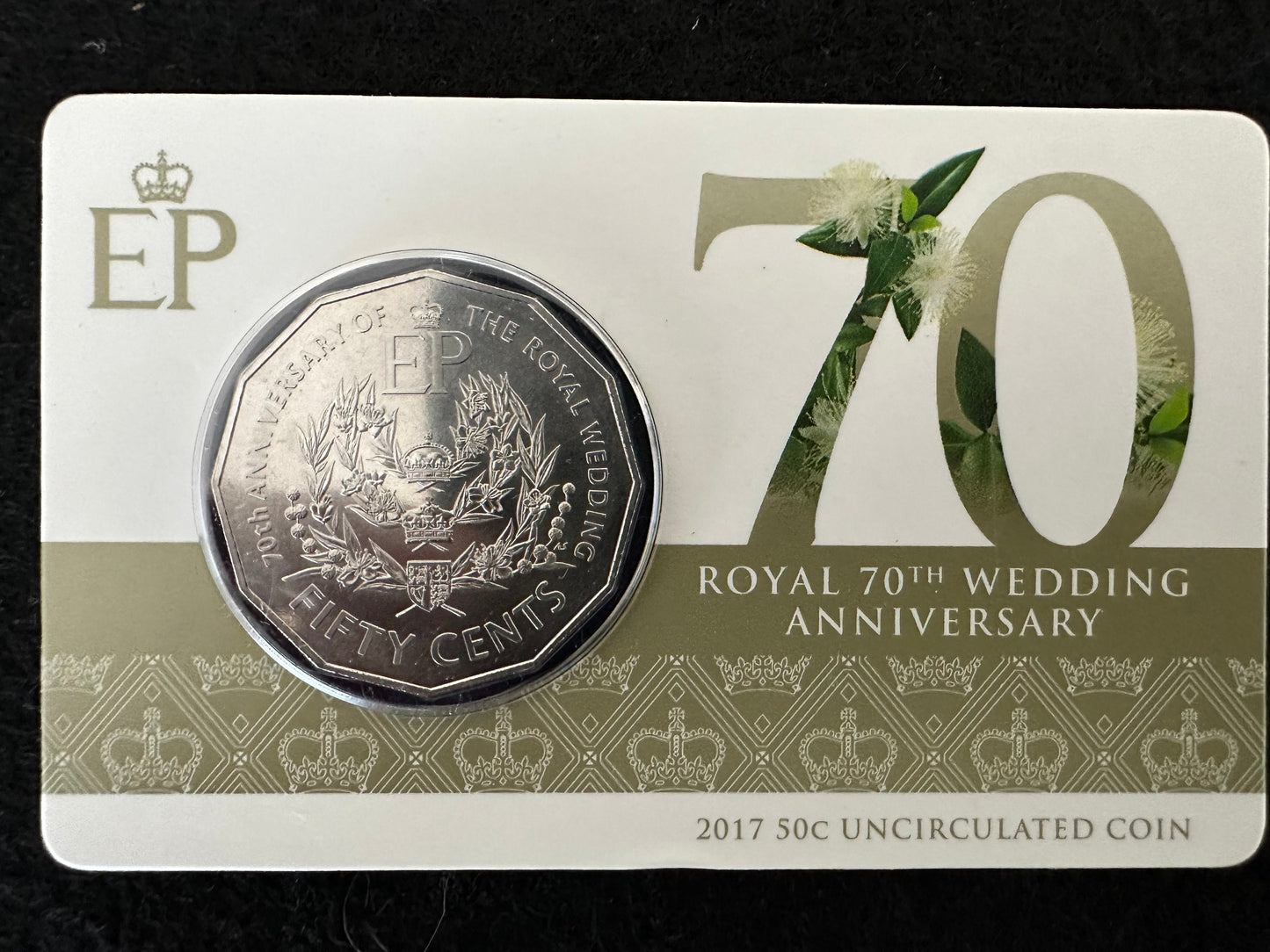 2017 Fifty Cent Royal Wedding 70th Anniversary (50c) Uncirculated Australian Decimal Coin