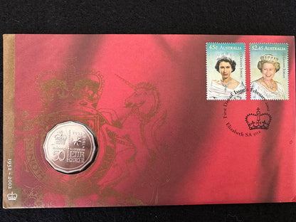 2002 50 cent QEII Accession Golden Jubilee PNC