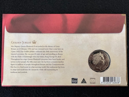 2002 50 cent QEII Accession Golden Jubilee PNC