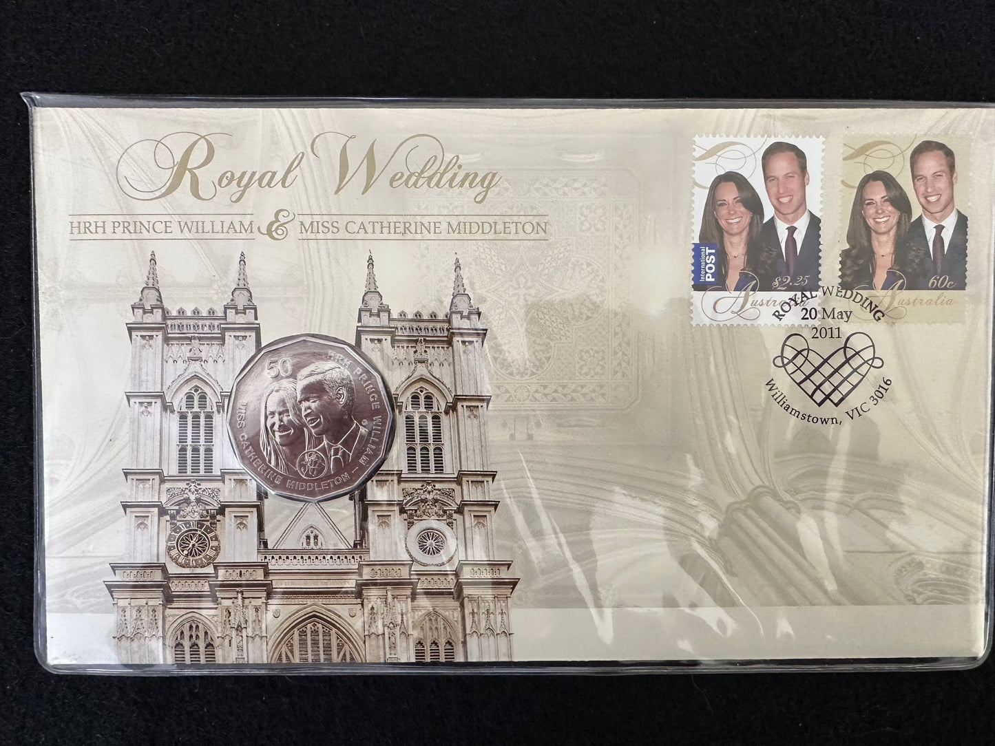 2011 50 cent Royal Wedding HRH Prince William & Miss Catherine Middleton PNC