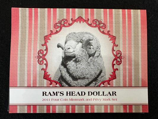 2011 RAMS Head C,S,B,M One Dollar ($1) Uncirculated Australian Decimal Four Coin Set