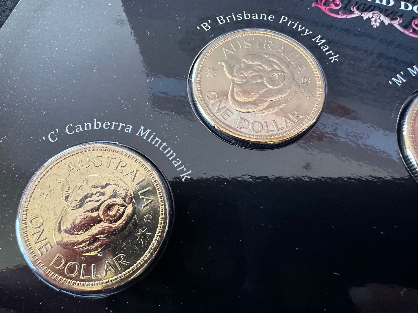 2011 RAMS Head C,S,B,M One Dollar ($1) Uncirculated Australian Decimal Four Coin Set