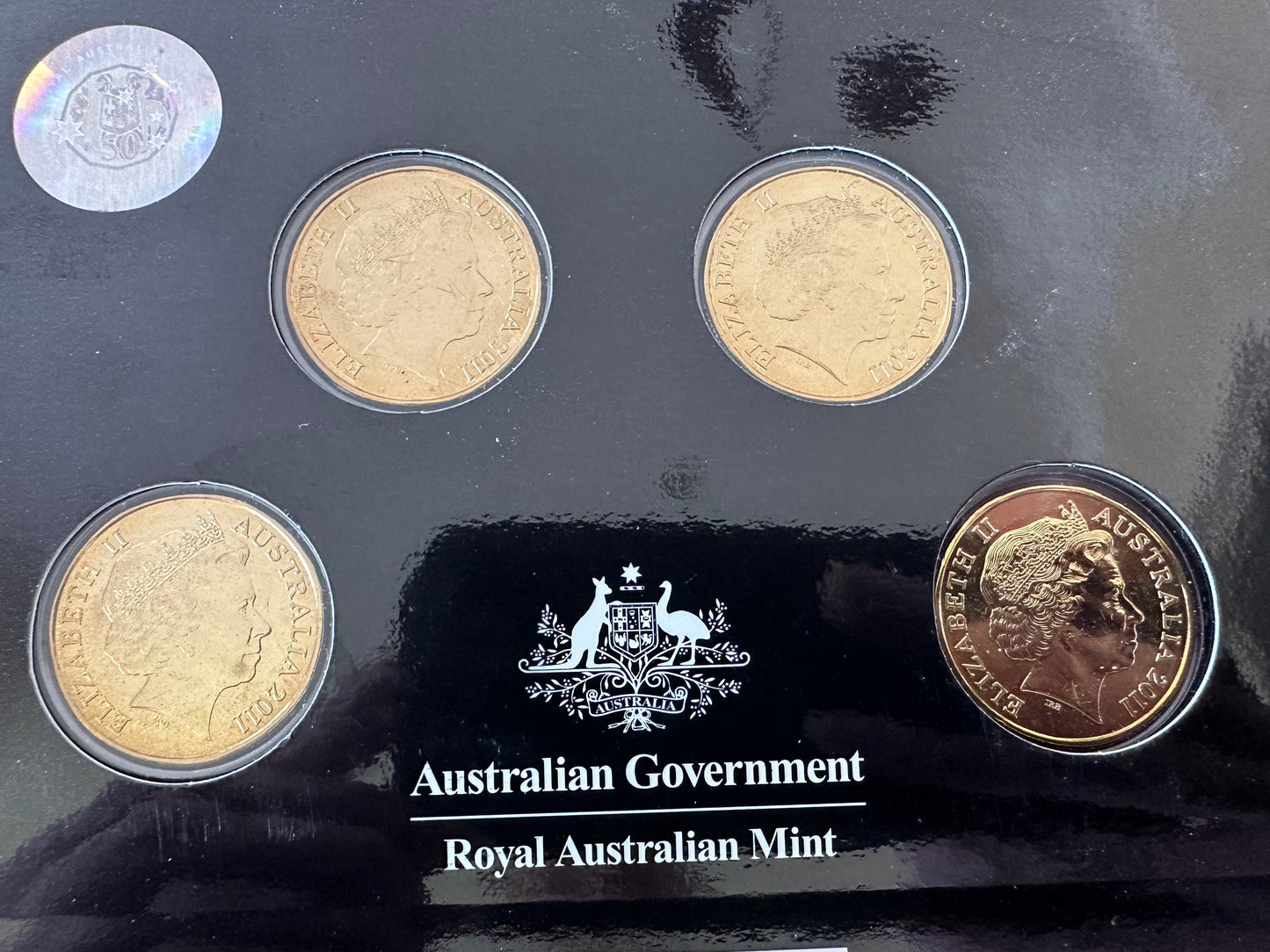 2011 RAMS Head C,S,B,M One Dollar ($1) Uncirculated Australian Decimal Four Coin Set