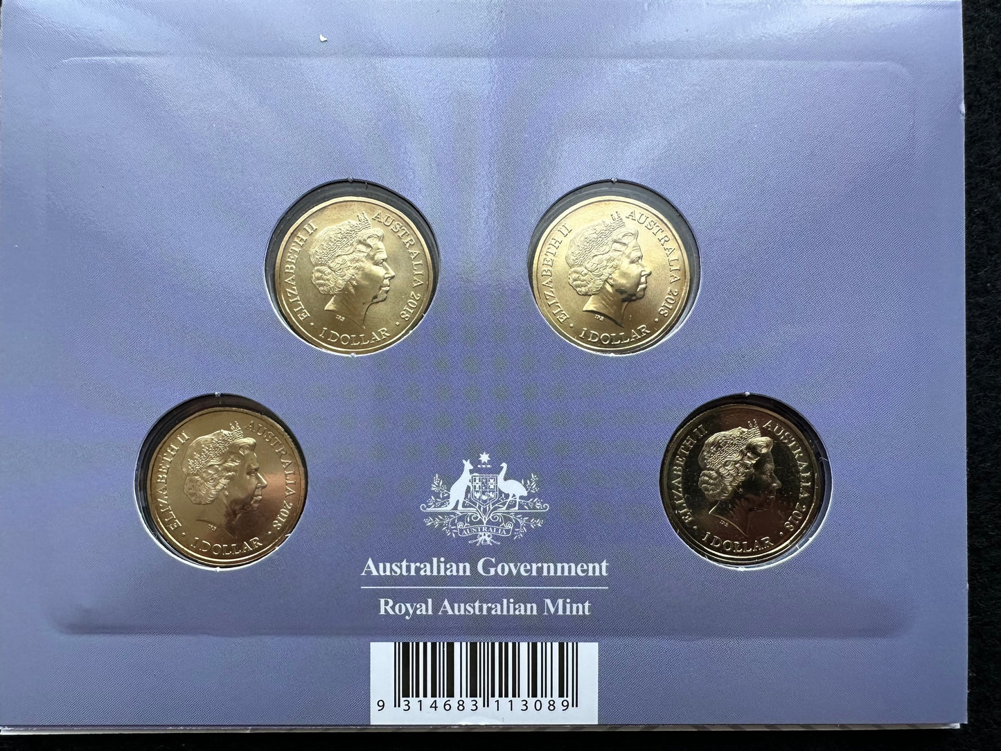 2018 Rascals & Ratbags Australia’s Convict Era 1788-1868 Four Coin $1 Mintmark & Privy Mark set