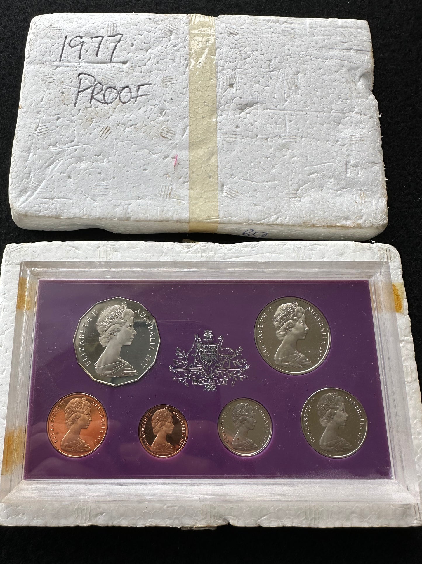 1977 Royal Australian Mint 6 coin Proof Set - Jubilee