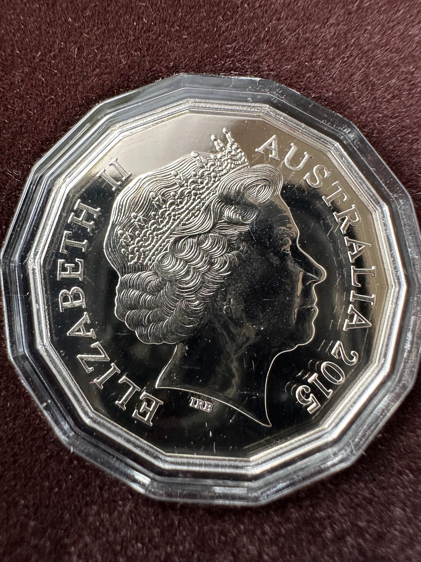 2015 Royal Australian Mint 50c Lunar New Year of the Goat Tetra-Decagonal Coin