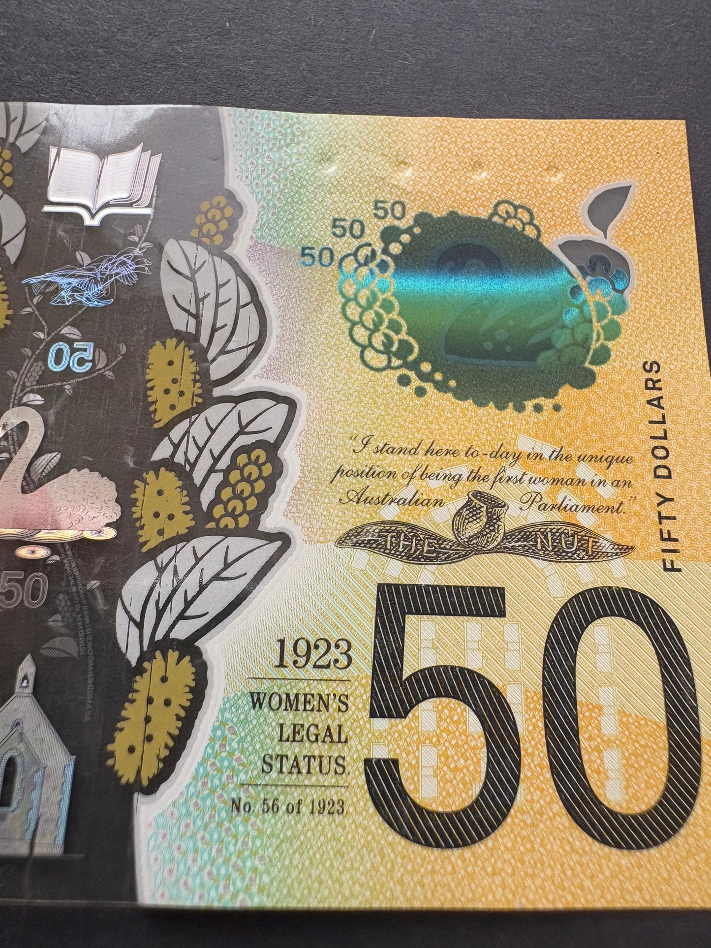 2018 $50 Polymer Note - 3/3 Digit Repeater BK 183605605