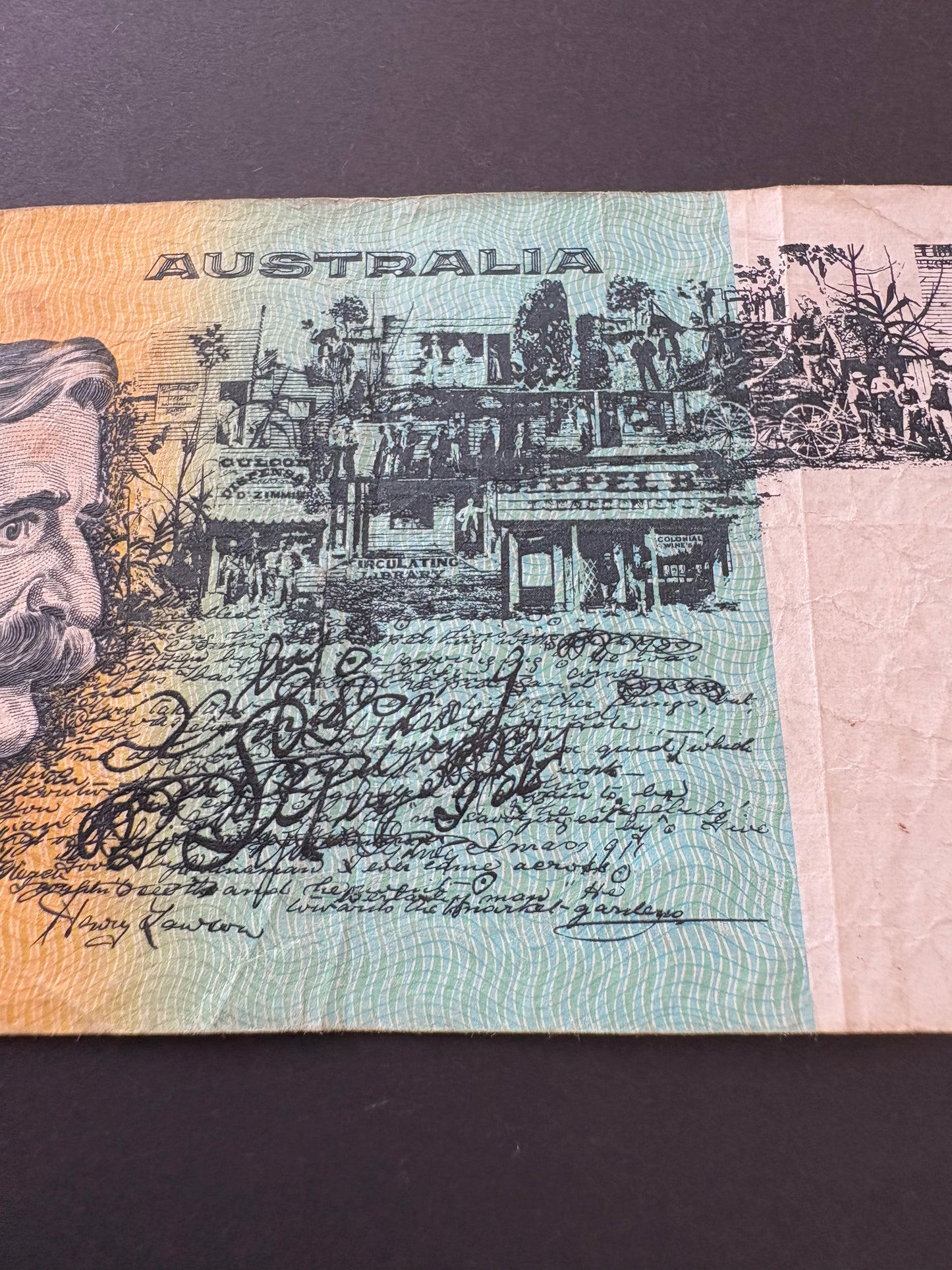 1985 $10 Australia Paper Banknote - Johston Fraser UTT 336225