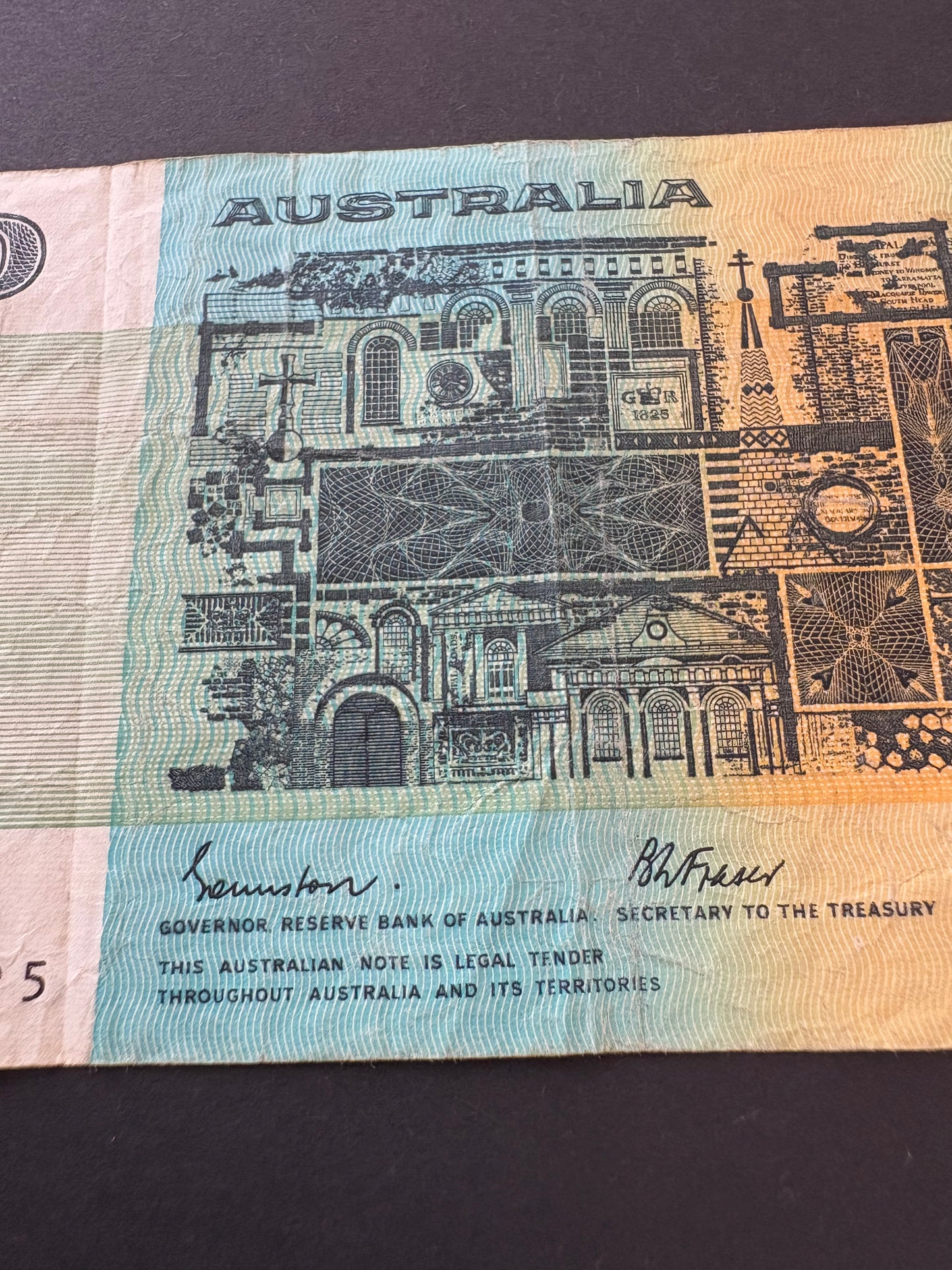 1985 $10 Australia Paper Banknote - Johston Fraser UTT 336225