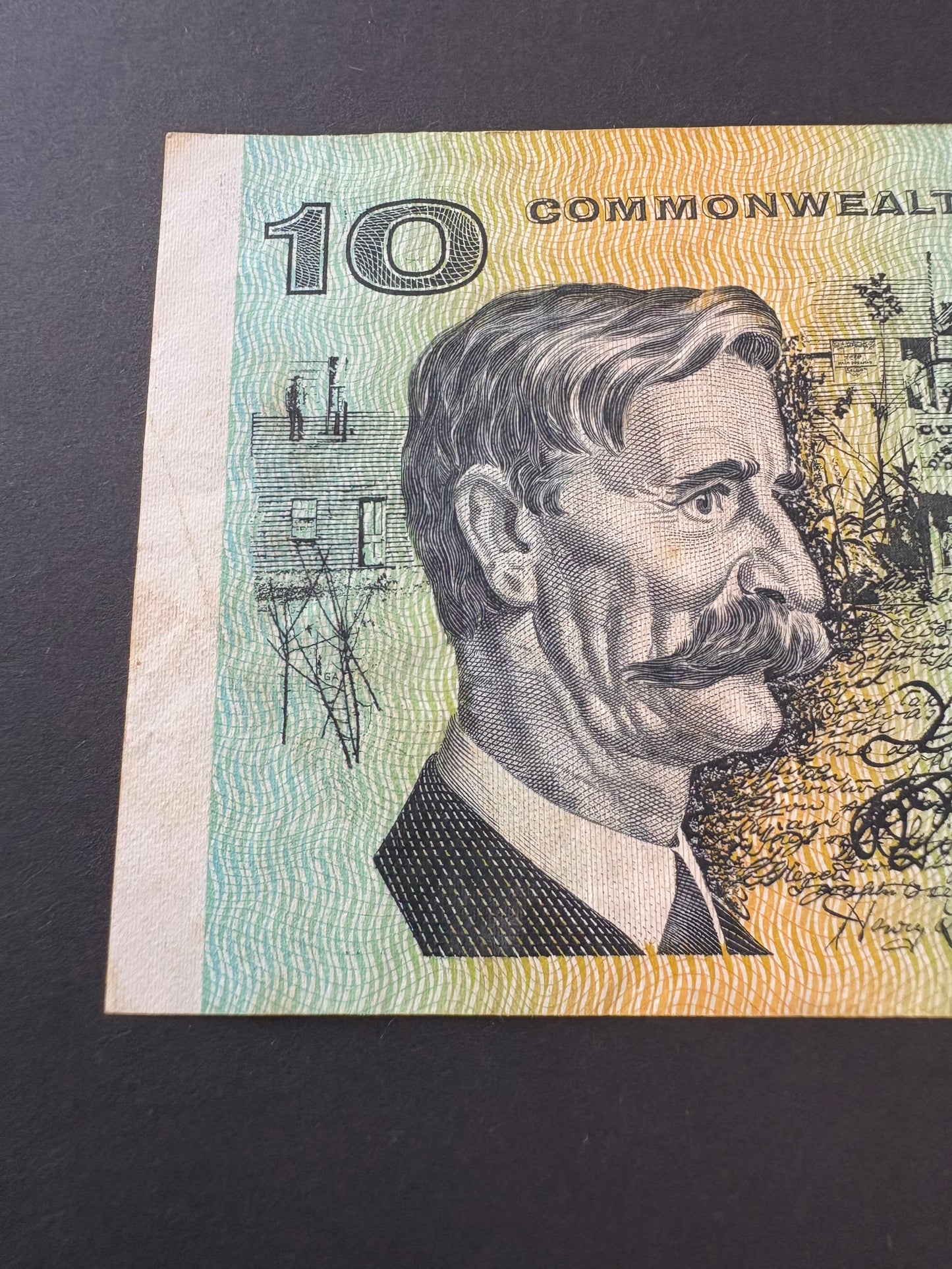 1972 $10 Australia Paper Banknote - Phillips Wheeler TAN 229771