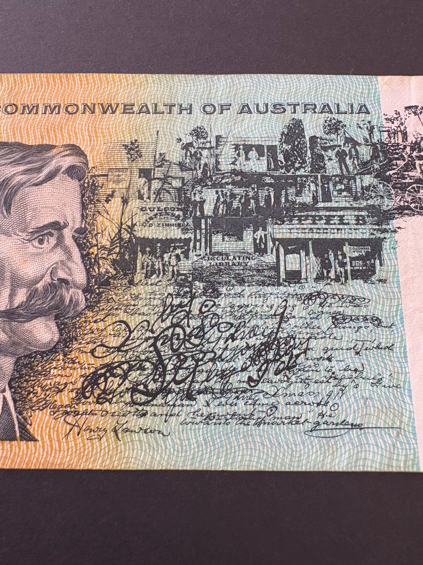 1972 $10 Australia Paper Banknote - Phillips Wheeler TAN 229771