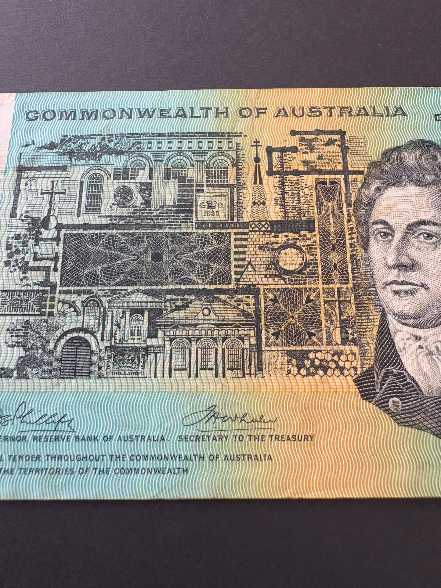 1972 $10 Australia Paper Banknote - Phillips Wheeler TAN 229771