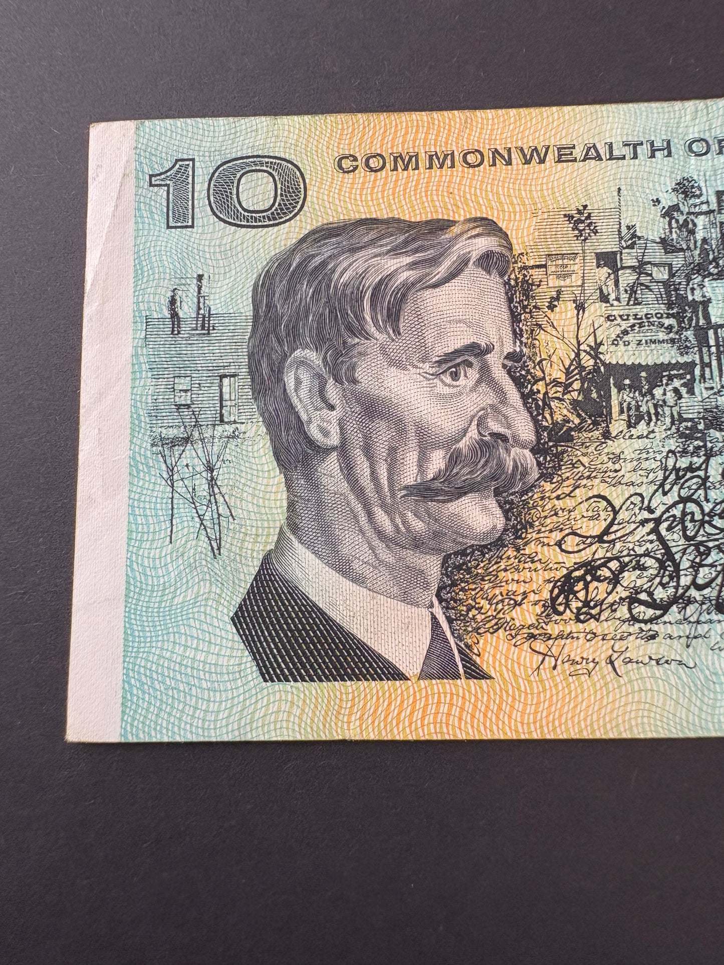 1972 $10 Australia Paper Banknote - Phillips Wheeler STL 382126