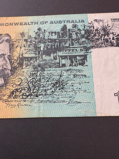 1972 $10 Australia Paper Banknote - Phillips Wheeler STL 382126