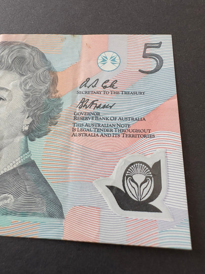 1992 $5 Australia Polymer Banknote - Fraser Cole AA 49888823