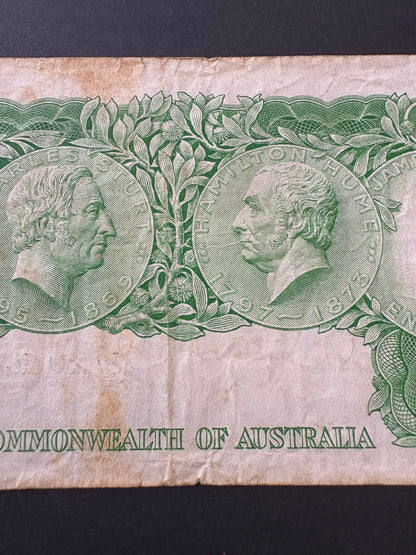 1961 Australian One Pound Banknote - Coombs Wilson HK43 472605