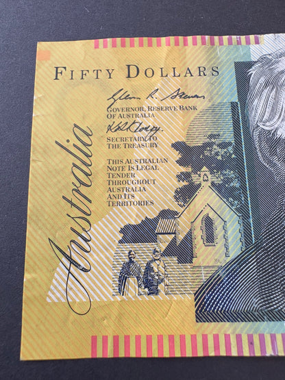 2007 $50 Polymer Note - First Prefix AA 07224721