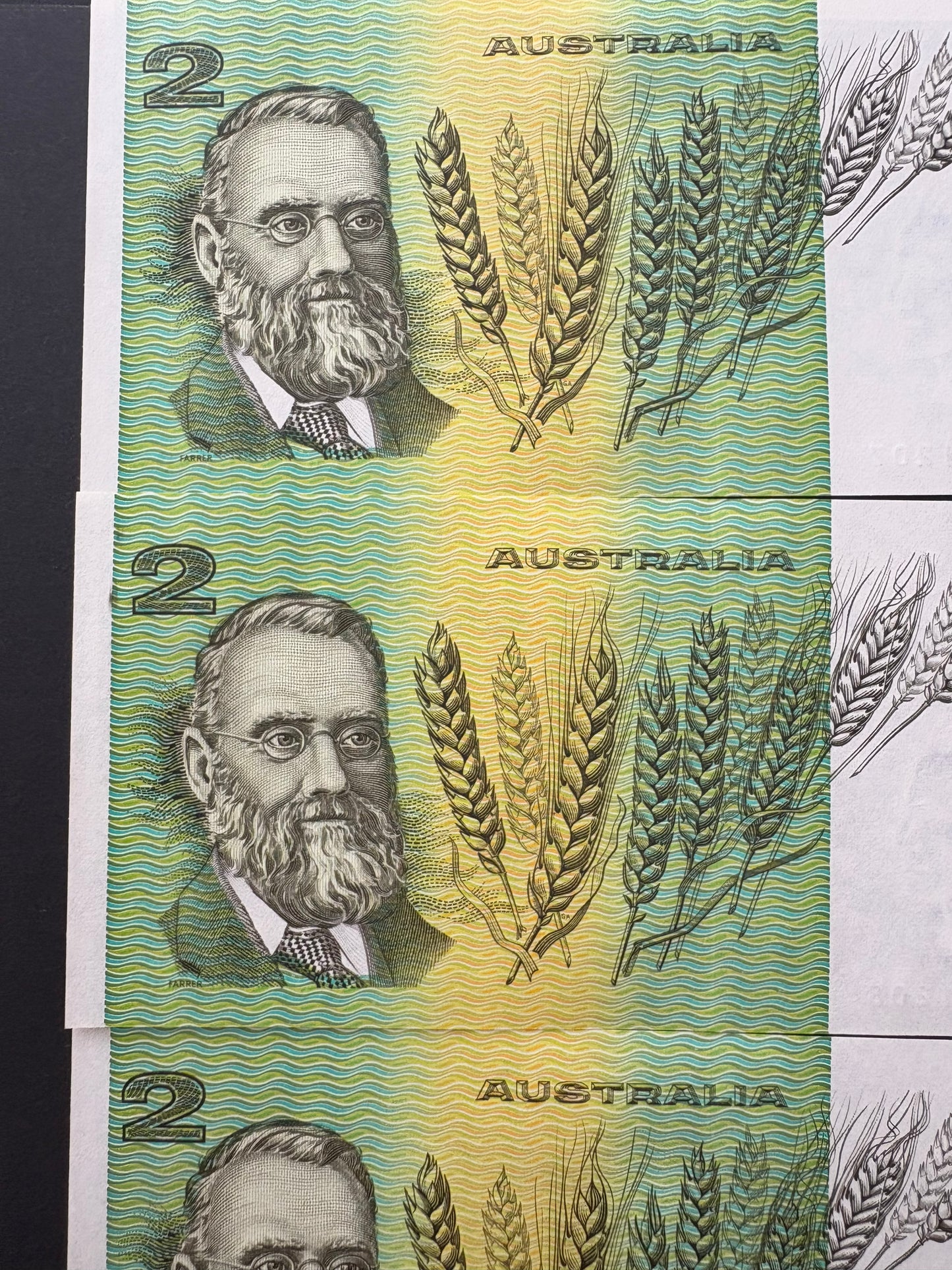 1985 $2 Australia Paper Banknote - Johnston Fraser 4x Consecutive