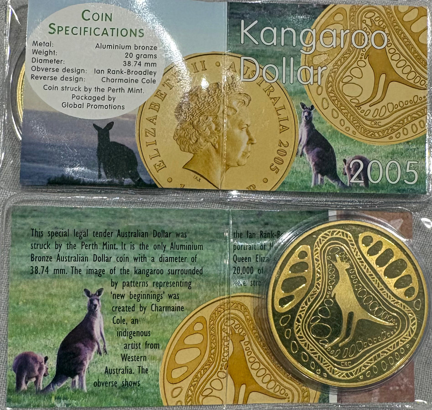 Australia 2005 Kangaroo $1 Coin – Perth Mint Release