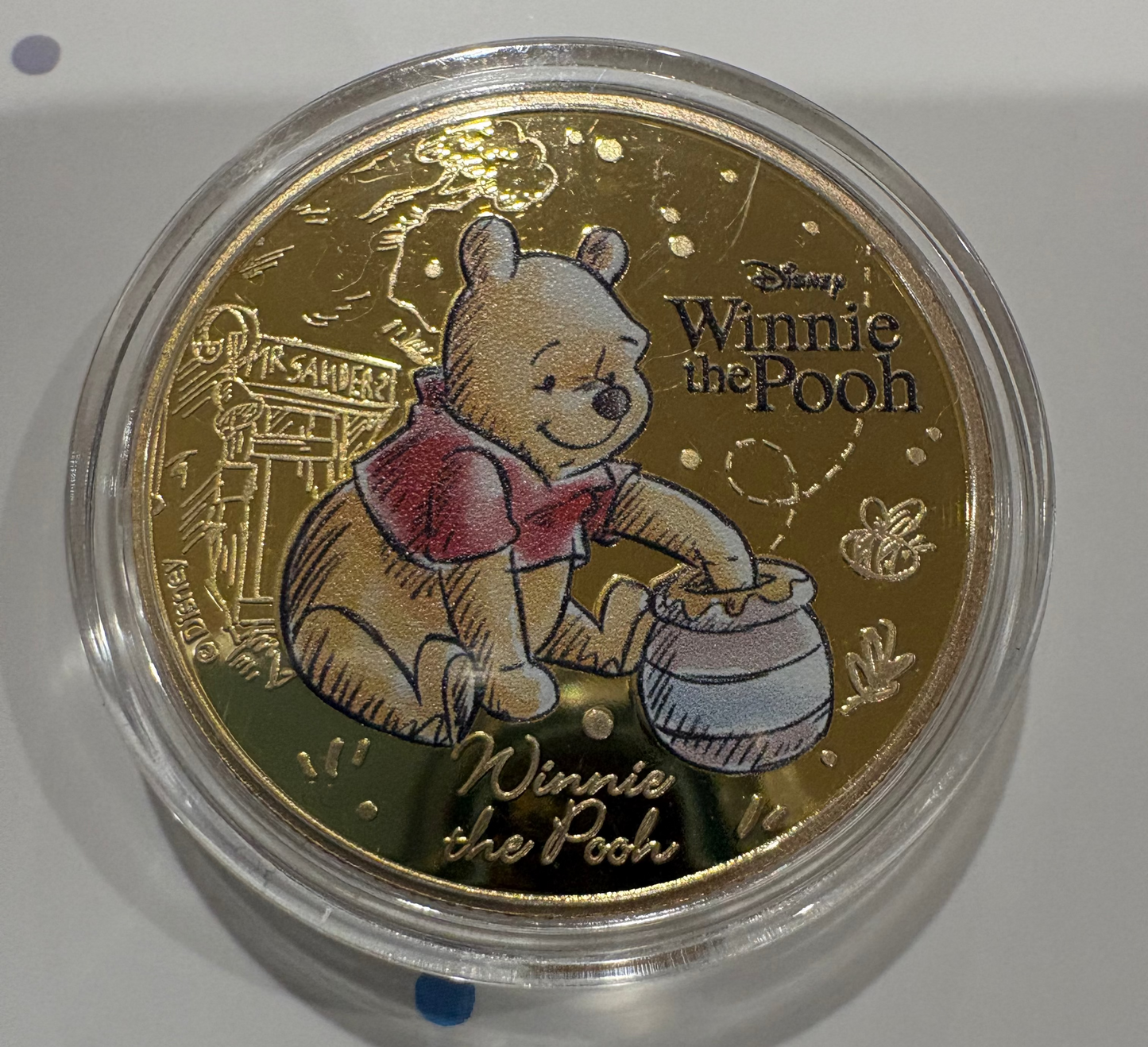 2025 Disney Winnie the Pooh Gold-Plated Coloured Coin – Adventures in the 100 Acre Wood