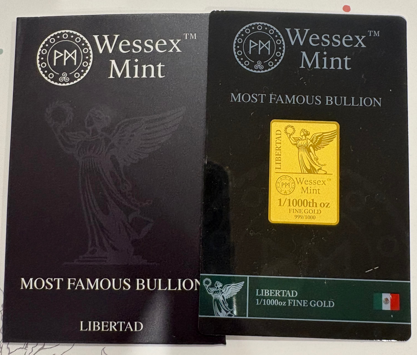 Wessex Mint Libertad 1/1000oz .999 Fine Gold Bar