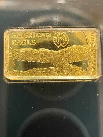 2025 Legends of Gold American Eagle 1/200oz .9999 Solid Gold Bar