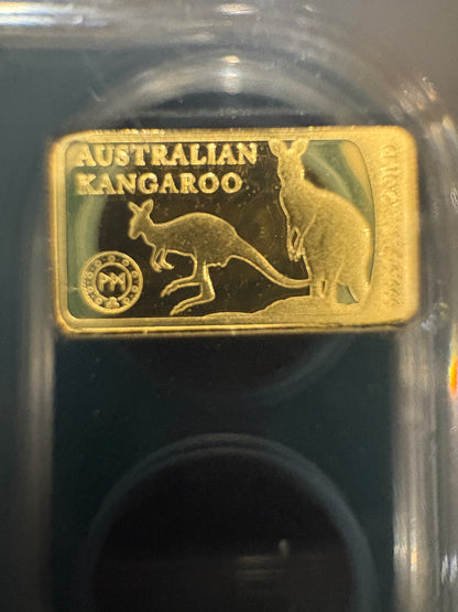 2025 Legends of Gold Australian Kangaroo 1/200oz .9999 Solid Gold Bar