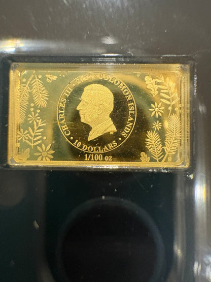 2024 Wessex Mint Peter Rabbit Timmy Willie 1/200oz .9999 Solid Gold Bar