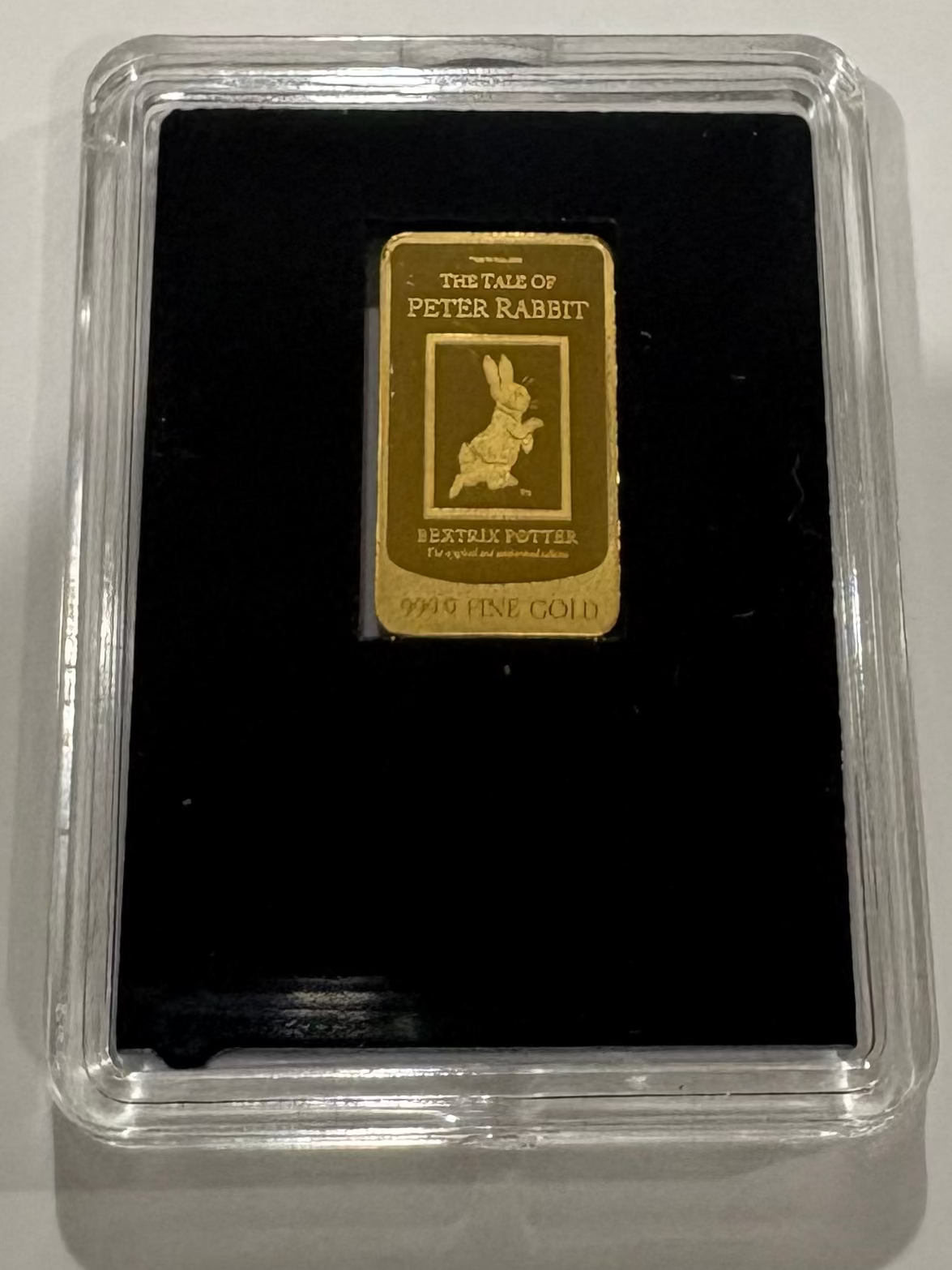 2026 The Tale of Peter Rabbit 1/100oz .9999 Solid Gold Coin Bar