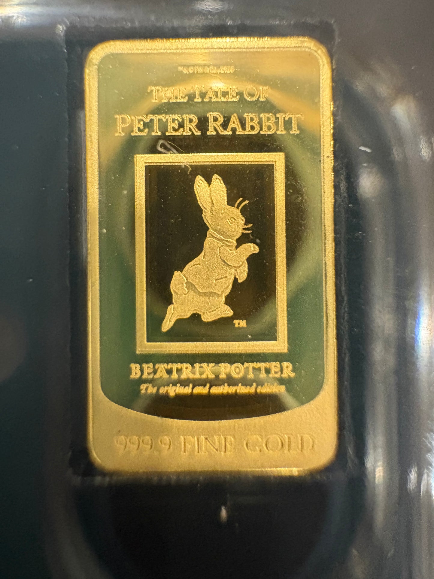 2026 The Tale of Peter Rabbit 1/100oz .9999 Solid Gold Coin Bar