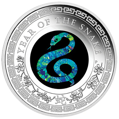 2025 Australian Opal Lunar Series Year of the Snake 1oz Silver Proof Coin