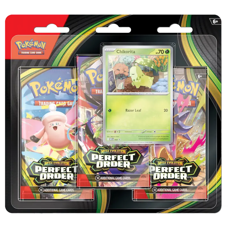 Pokémon TCG: Mega Evolutions Perfect Order Three Booster Blister
