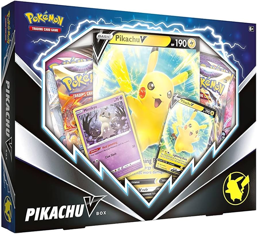 Pokemon TCG: Pikachu V Box – Pocket Treasures Coins and Collectables