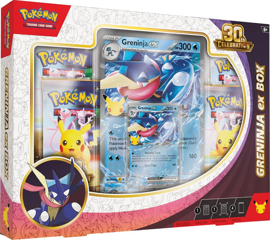 Pokémon TCG: 30th Celebration Greninja ex Box – 30th Anniversary