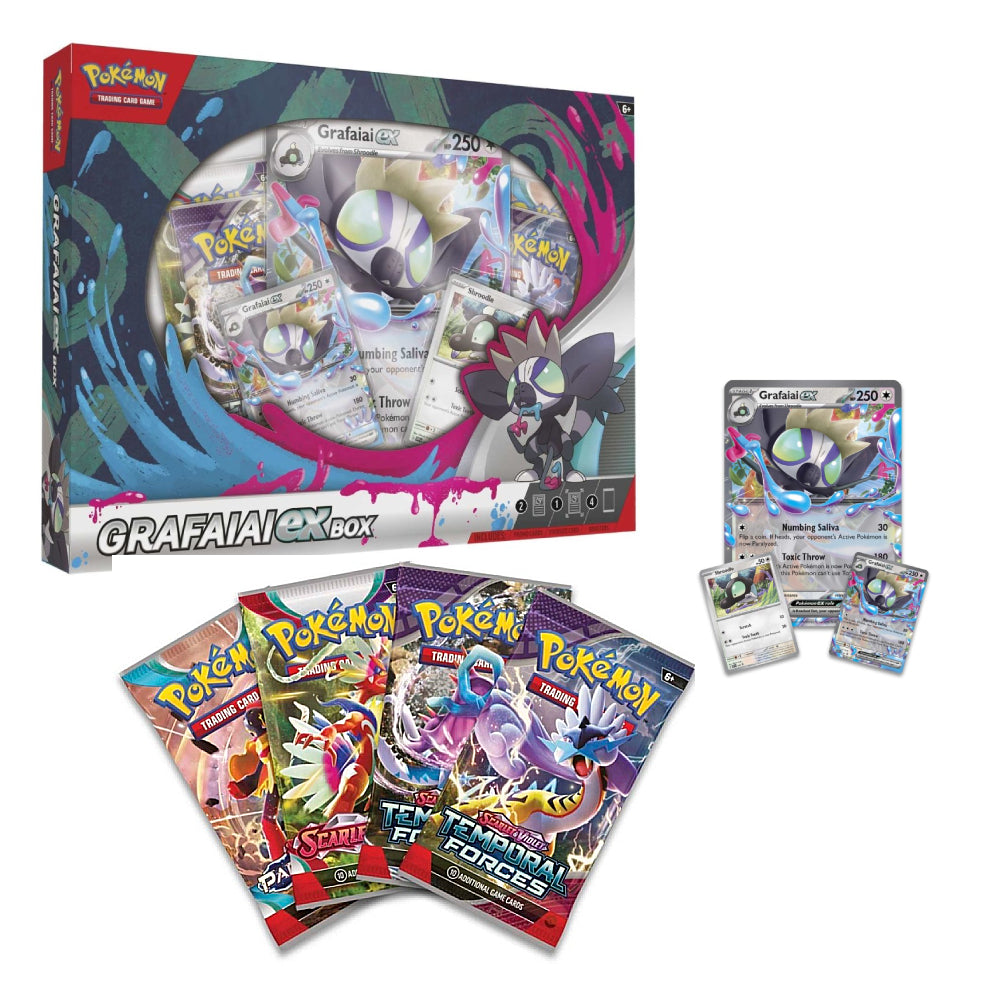 grafaiai pokemon card Pokémon TCG: Grafaiai Ex Box – Pocket Treasures Coins and Collectables