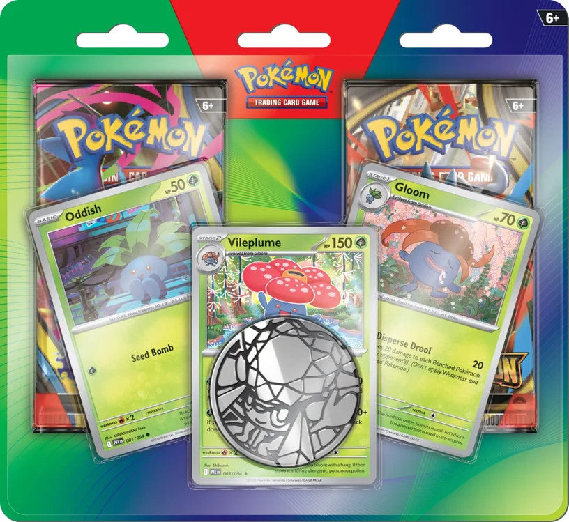 Pokémon TCG: Enhanced 2-Pack Blister - Oddish, Gloom & Vileplume