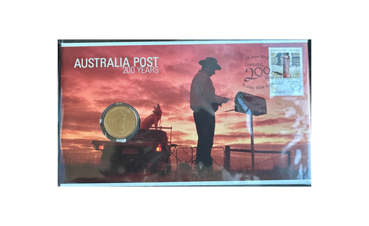 2009 $1 One Dollar 200 Years Australia Post PNC