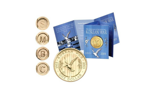 2003 $1 50th Anniversary of the End of the Korean War C,S,B,M Mintmark
