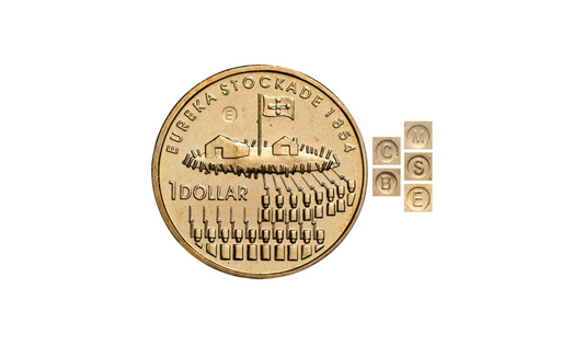 2004 $1 Eureka Stockade ‘B’ Privy Mark Carded Coin