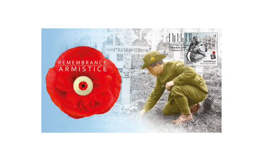 2018 Two Dollar Remembrance Armistice Centenary PNC $2 "C" mint mark