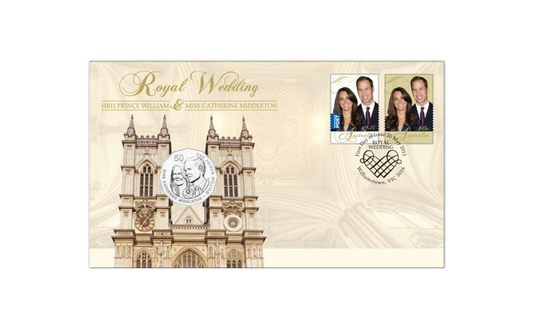 2011 50 cent Royal Wedding HRH Prince William & Miss Catherine Middleton PNC