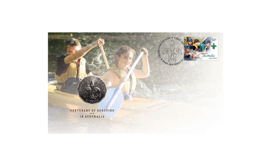 2008 50c Centenary of Scouting in Australia PNC