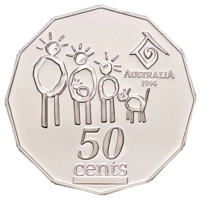 1994 Australian 50 cent coin - Year of the Family - CIRCULATED