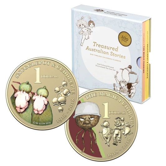 2018 $1 Australian Treasured Stories Uncirculated Two Coin Set