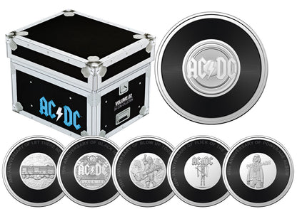 2022/23 AC/DC 40th Anniversary CuNi Uncirculated 20c Six Coin Collection