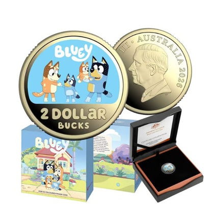 2026 Bluey Coloured Proof Coin – Premium Collector Edition