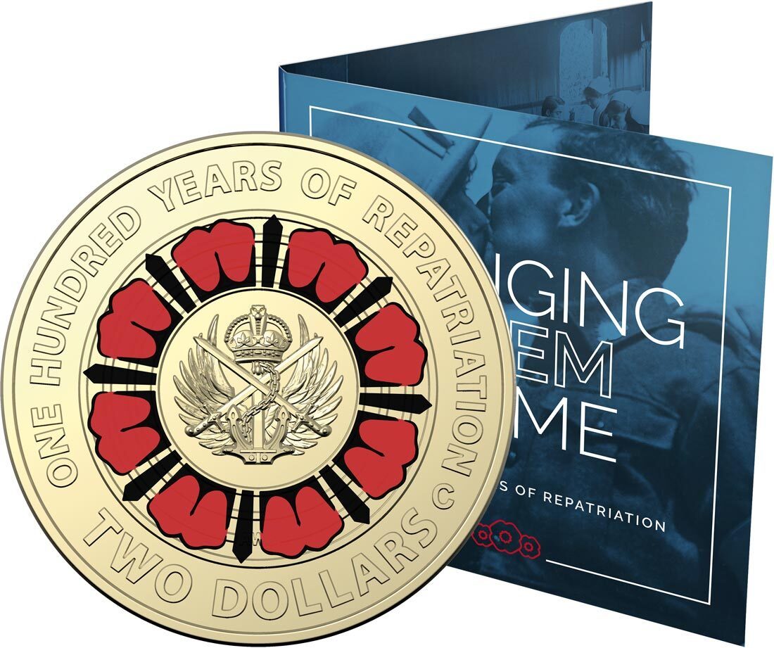 2019 Two Dollar ‘C’ Mintmark 100 Years of Repatriation Uncirculated $2 Coin in Folder