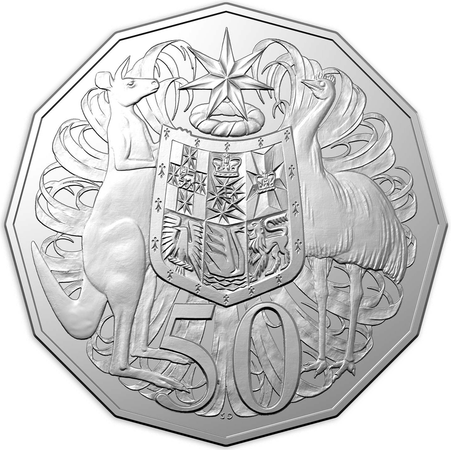 2019 Australian 50 Cent Coin – IRB Effigy | Low Mintage 1.1 Million | Uncirculated